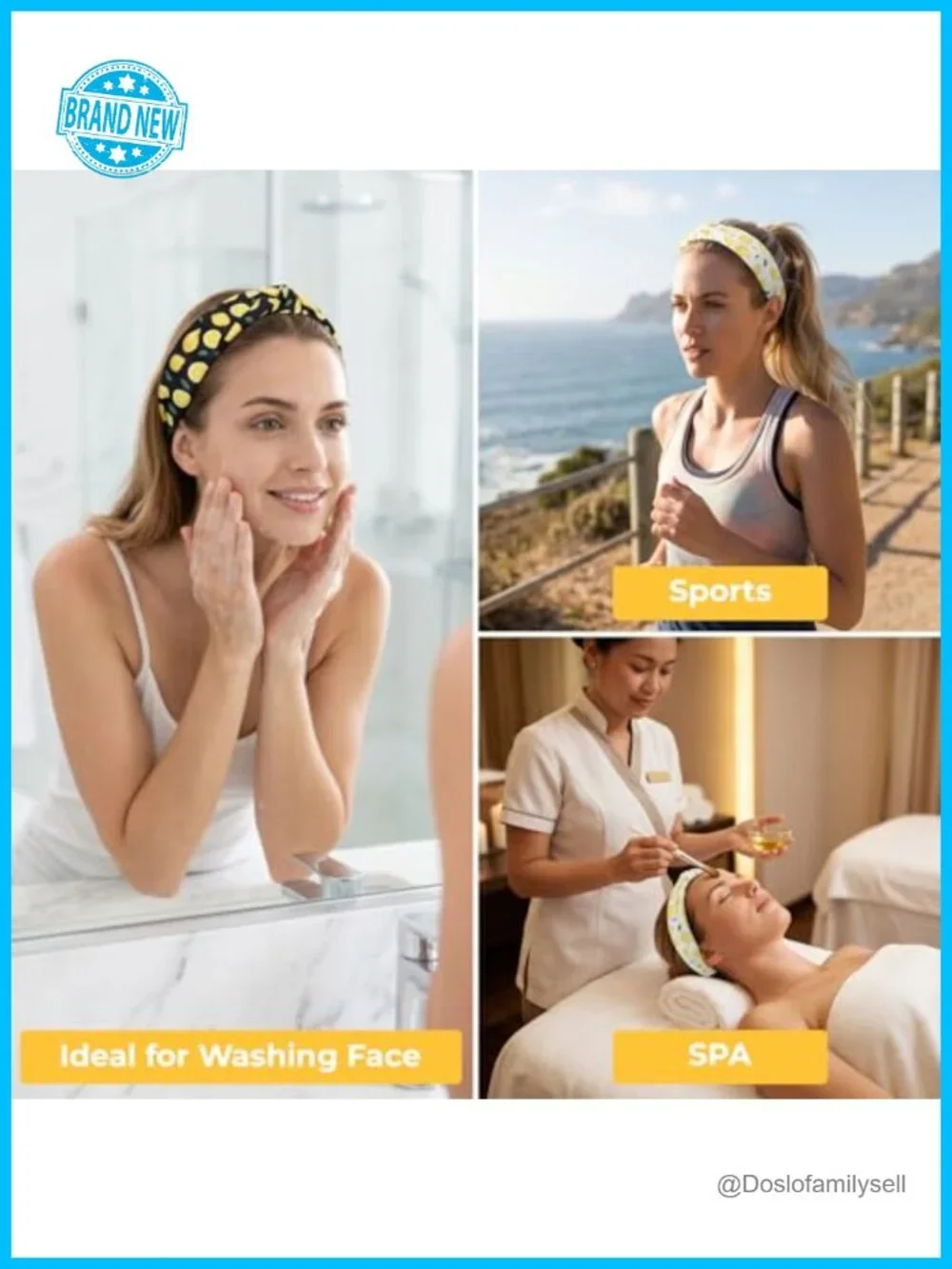 Non Slip Knotted Headbands Set of 2 Polyester Summer Hair Accessories
